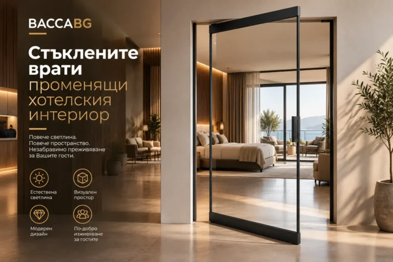 Стъклени врати в луксозен хотелски интериор | baccabg.com